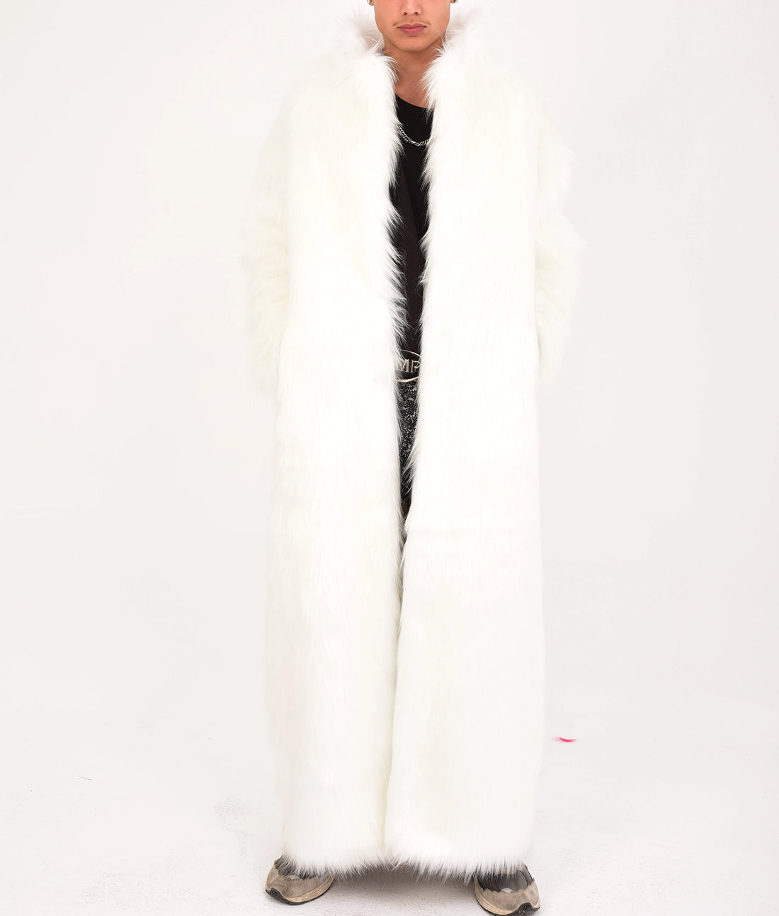 Braxton Mens White Fur Coat | Mens White Fur Coat-1