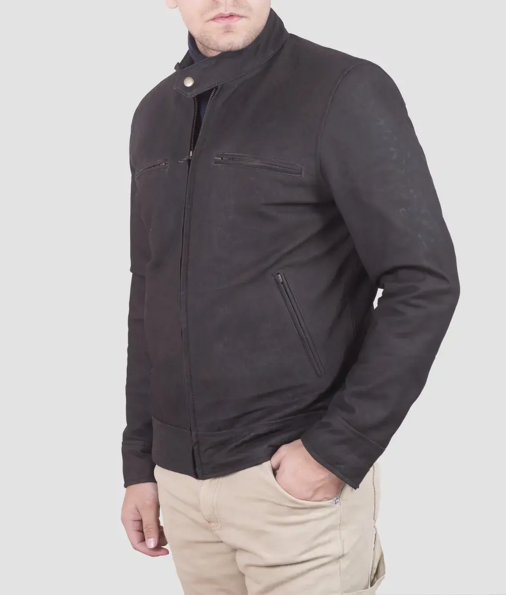 Brian Mens Brown Leather Jacket My Store