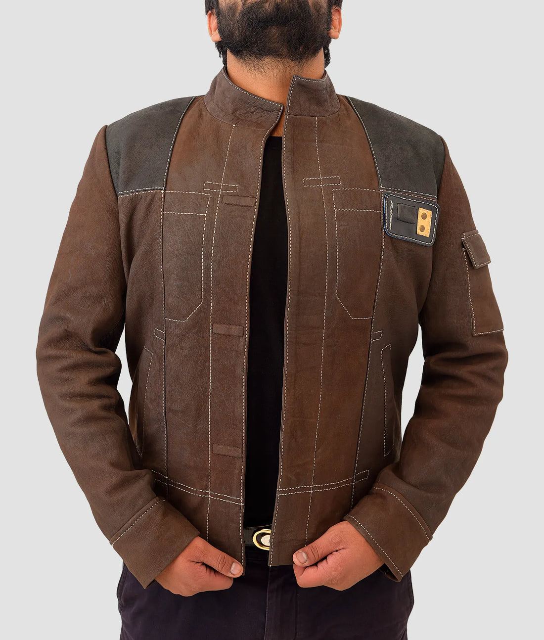 Bruce Mens Brown Suede Jacket | Mens Brown Suede Jacket-1