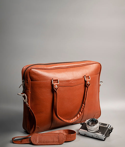 Men Brown Leather Laptop Bag | Brown Leather Laptop Bag-1