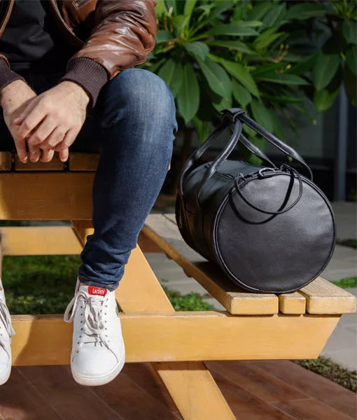 Men’s Black Travel Duffle Bag | Black Travel Duffle Bag-7