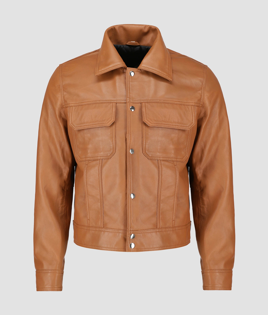 Zayden Mens Brown Leather Jacket | Mens Brown Leather Jacket-1