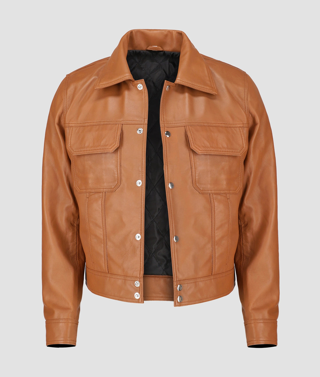 Zayden Mens Brown Leather Jacket | Mens Brown Leather Jacket-1