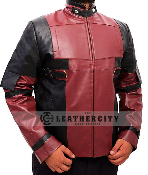 Deadpool Ryan Reynolds Leather Jacket Right