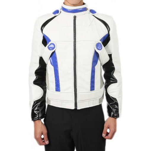 Liam Kosta White Leather Jacket