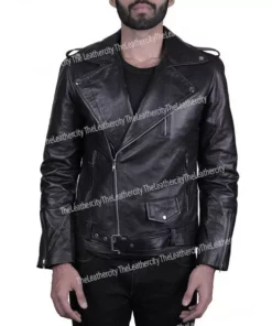 Post Malone Zombies Jacket | Goodbyes Song Vintage Black Leather Jacket
